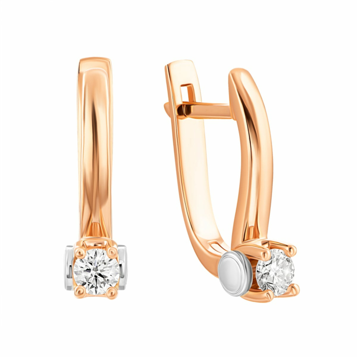 Золоті сережки з діамантами. Артикул UG5880549/2-С