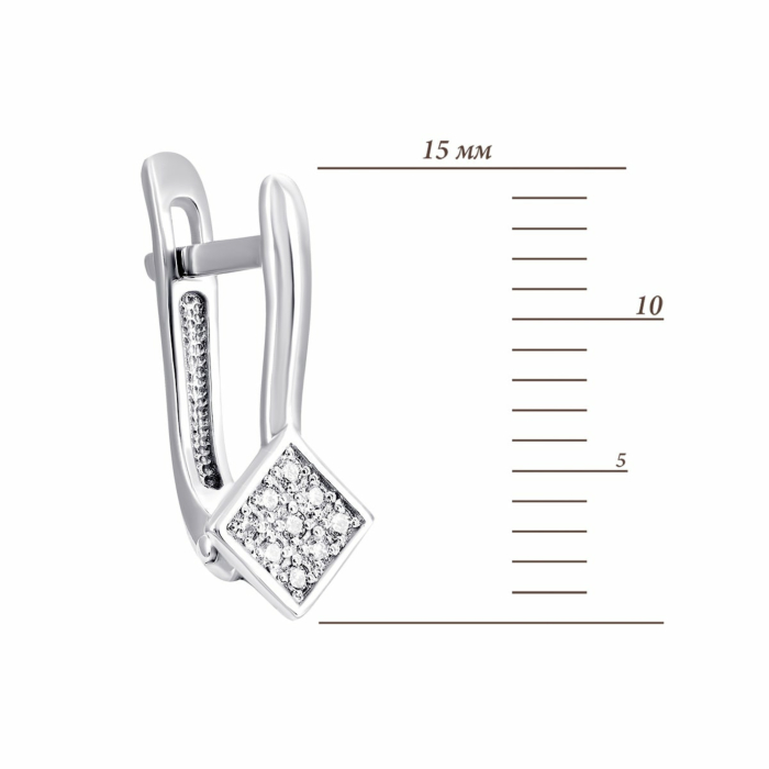 Золоті сережки з діамантами. Артикул UG5СМ0007/1