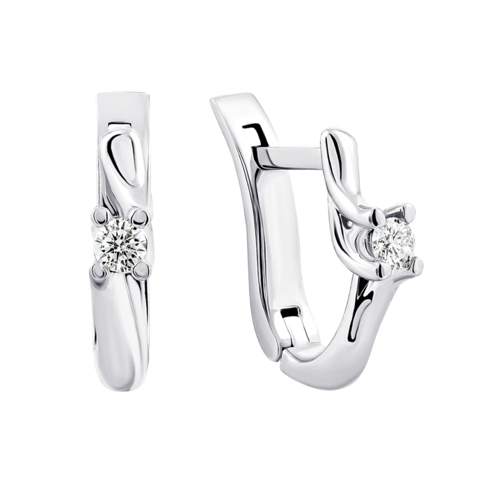 Золотые серьги с бриллиантами. Артикул UG5Сz 7294/1