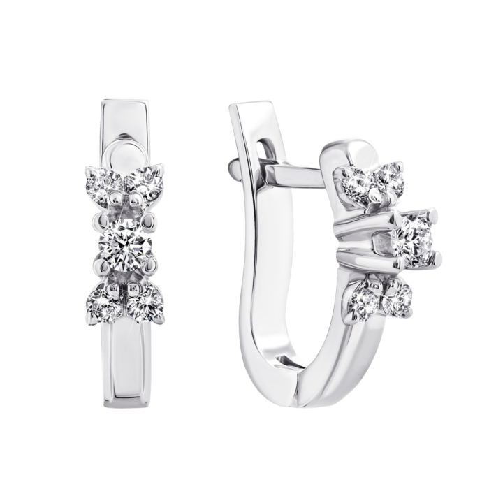 Золоті сережки з діамантами. Артикул UG5Сz 7420/1