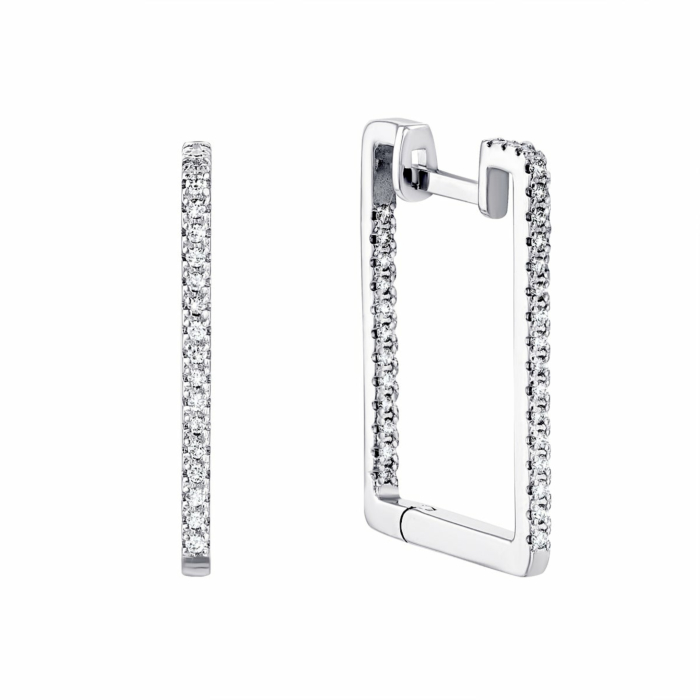 Золотые серьги с бриллиантами. Артикул UG5ЗК2016/1