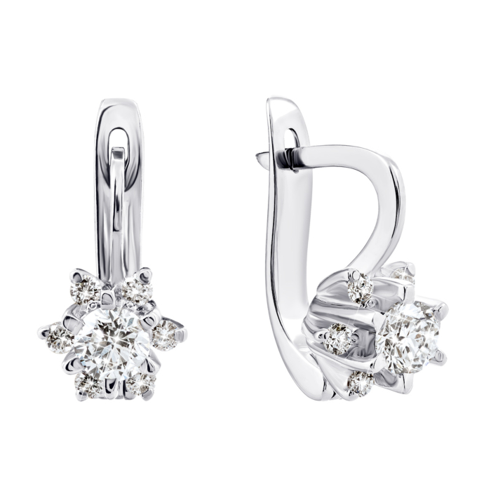 Золоті сережки з діамантами. Артикул UG5214178 /1