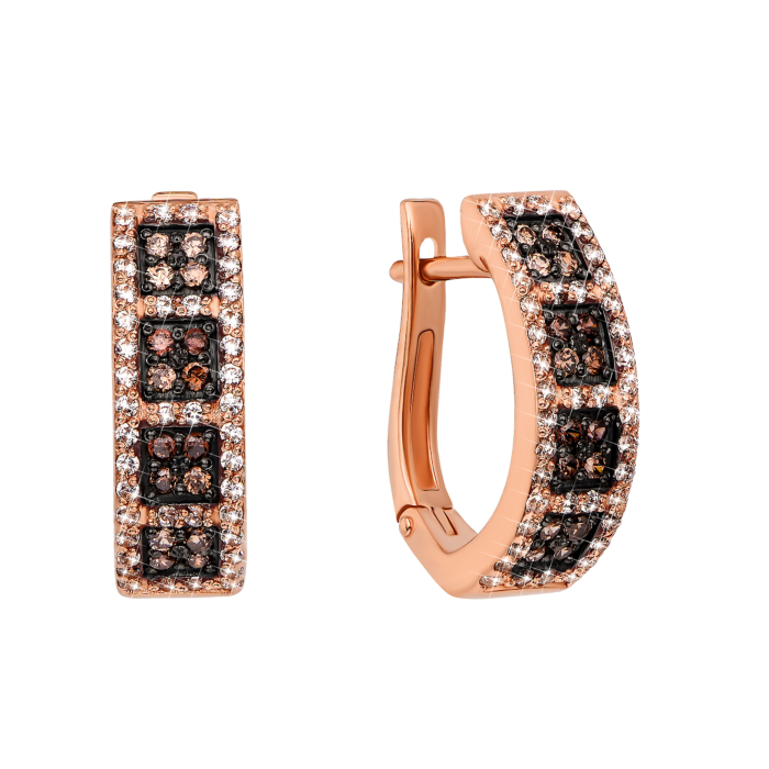 Золоті сережки з фіанітами (21786/01/1/473)