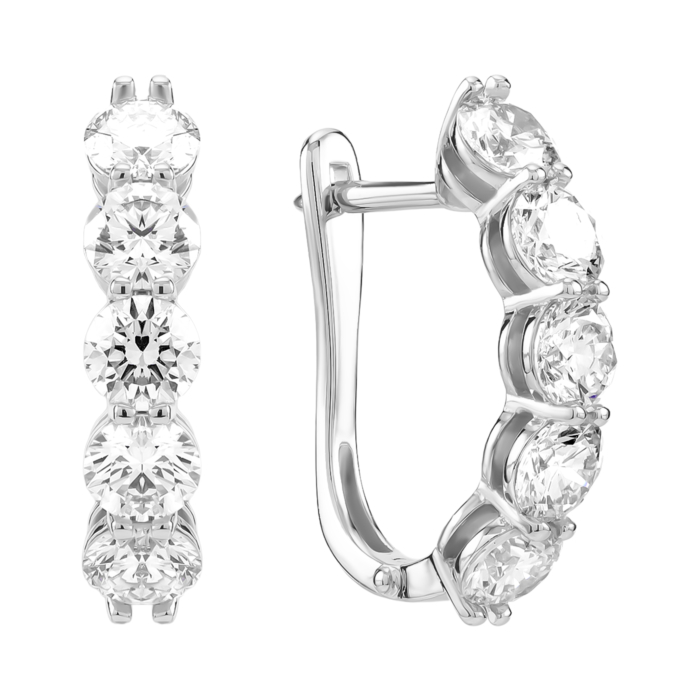 Золотые серьги с бриллиантами. Артикул UG52192086202