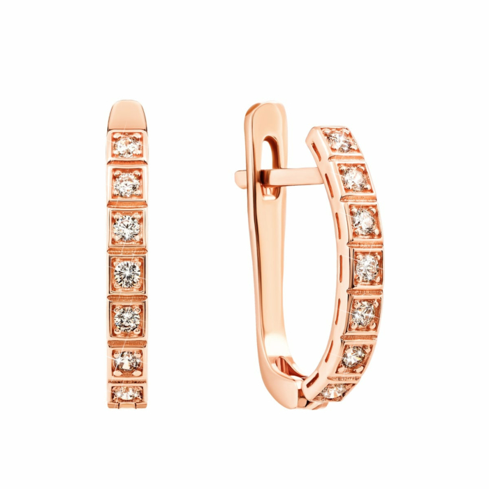 Золоті сережки з фіанітами. Артикул UG5с204