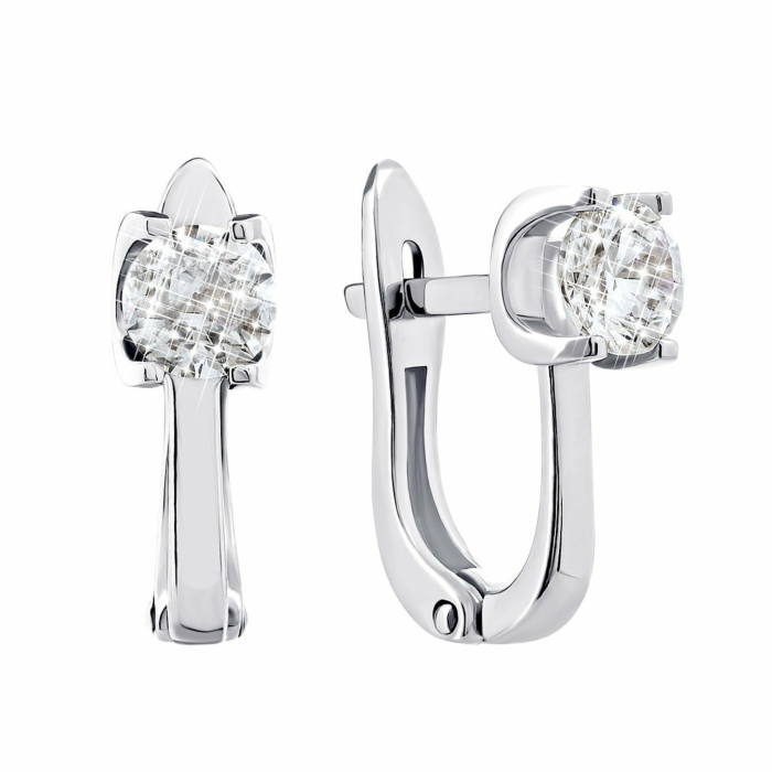 Золоті сережки з фіанітами Royal Zirconia. Артикул UG5С4189/1 Royal