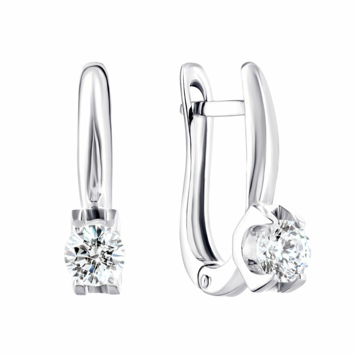 Золоті сережки з фіанітами Royal Zirconia. Артикул UG5С4199/1 Royal