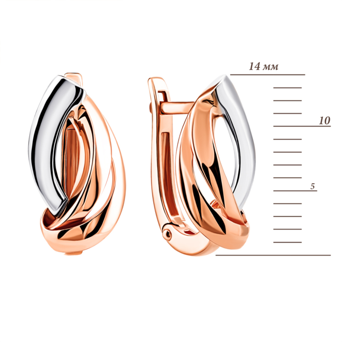 Золотые серьги. Артикул UG5СБ469Ки