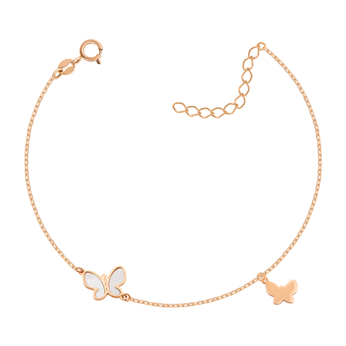 Золотой браслет с перламутром.Артикул UG55/11/274