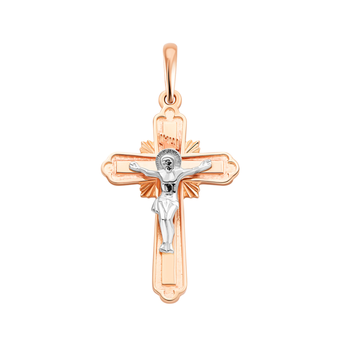 Золотий хрестик. Розп'яття Христове.Артикул UG5300782811201