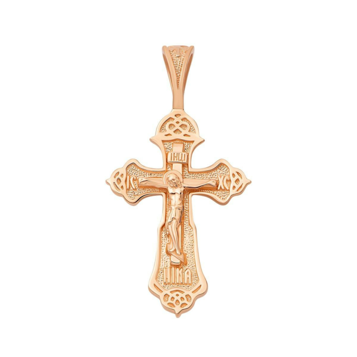 Золотой крестик. Распятие Христа. Артикул UG5300782610101