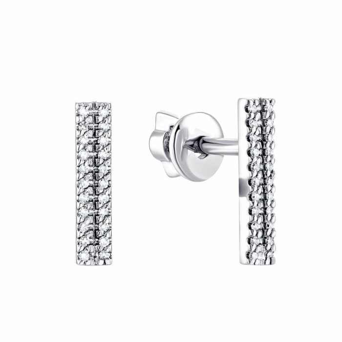 Золоті пусети з діамантами.Артикул UG5ЗК2014/1