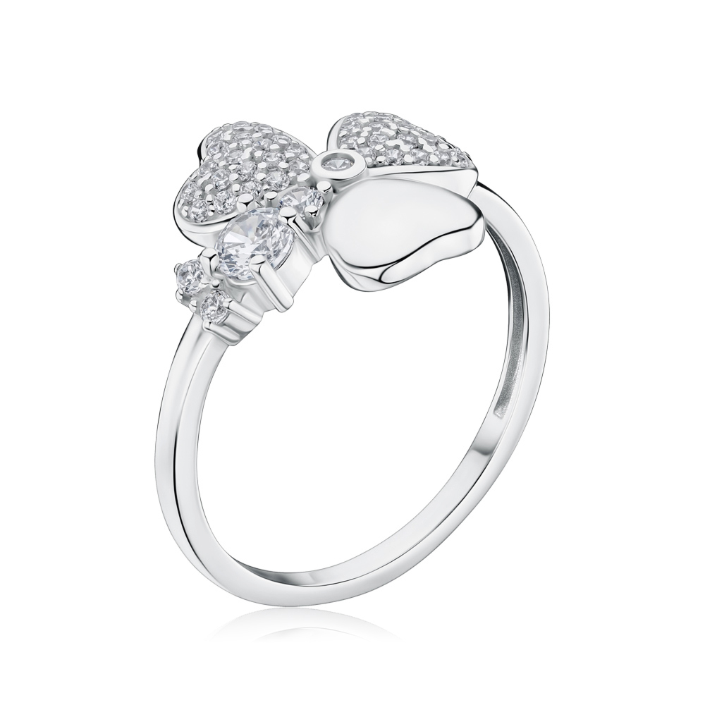 Серебряное кольцо с фианитами 001348/12/1/3990