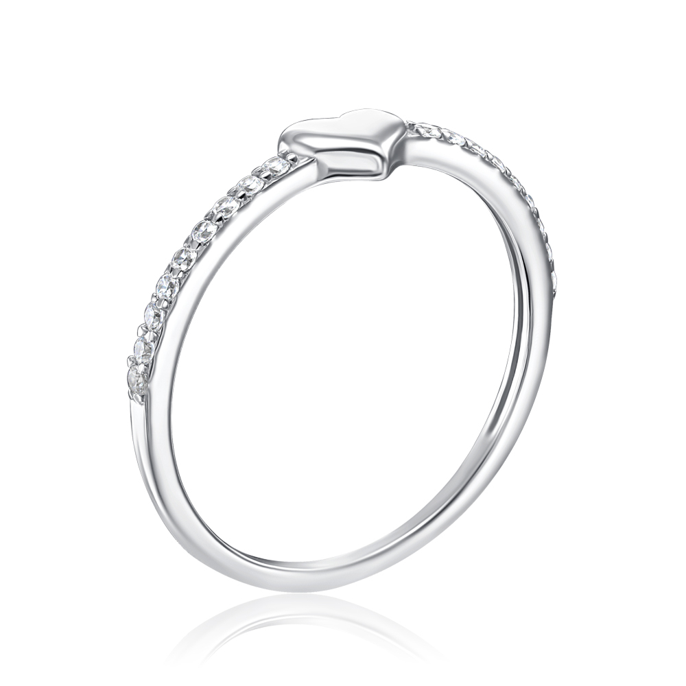 Серебряное кольцо с фианитами 001425/12/1/13