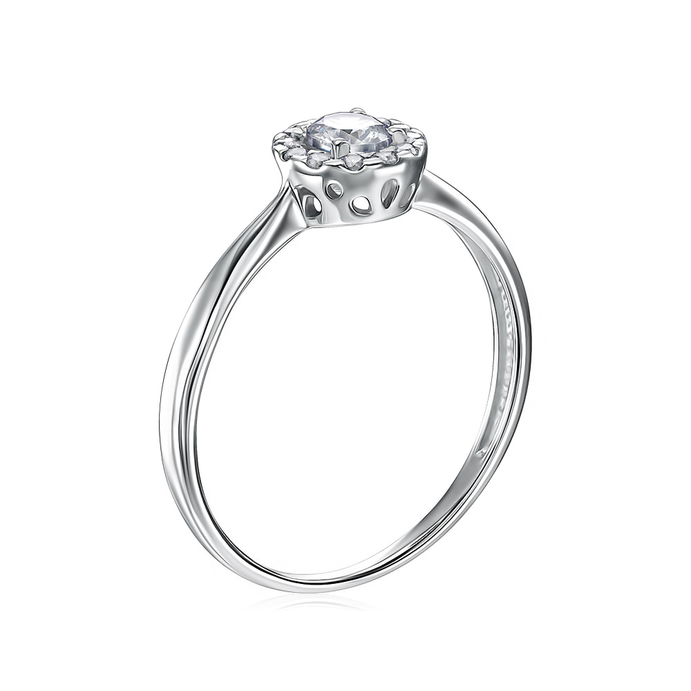 Серебряное кольцо с фианитами 00920/12/1/54