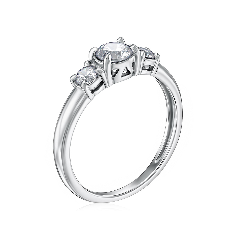 Серебряное кольцо с фианитами 00928/12/1/1773