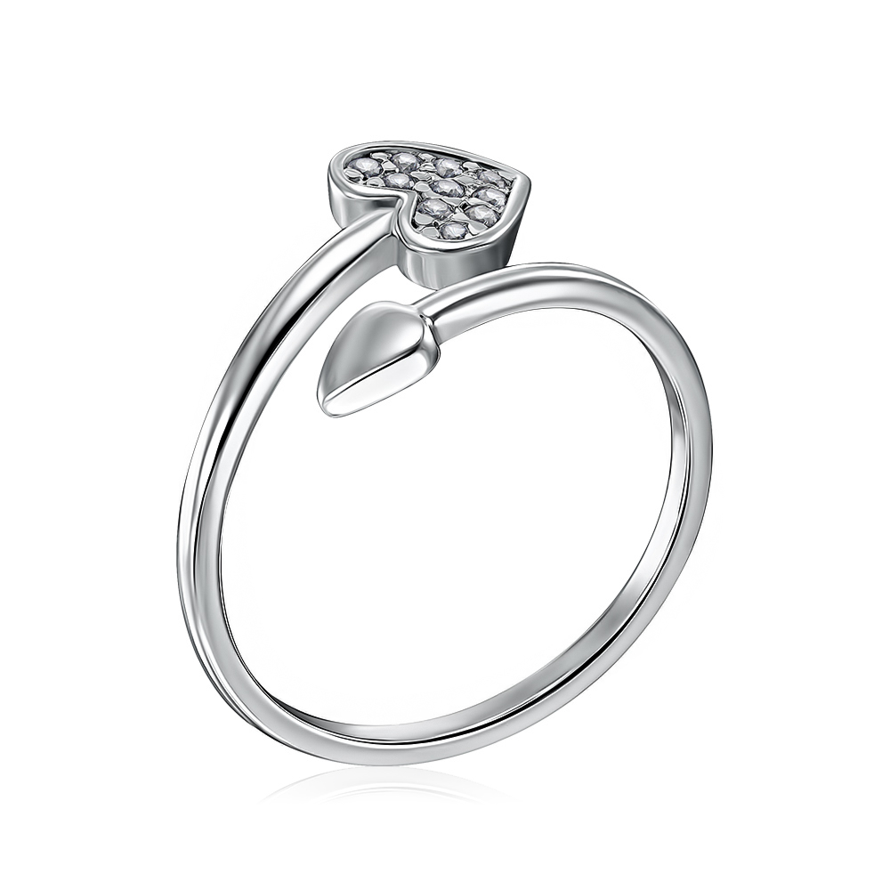 Серебряное кольцо с фианитами 00938/12/1/13