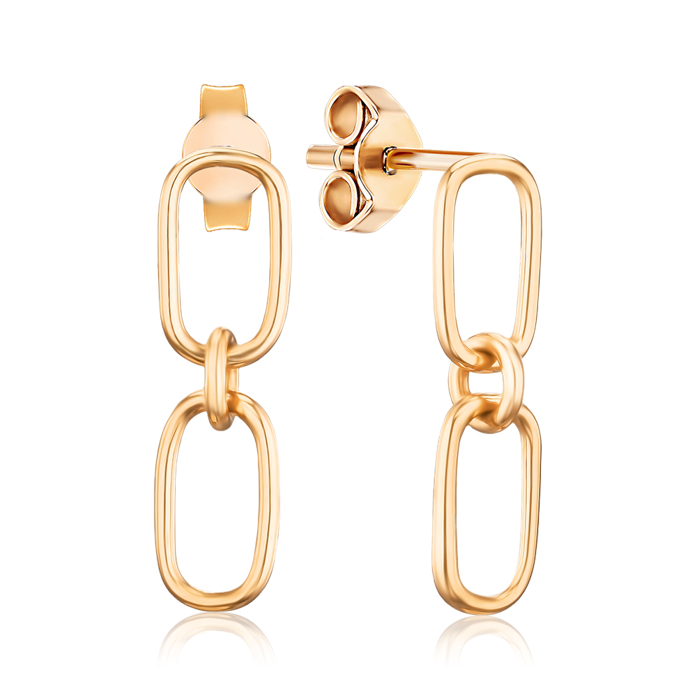 Золотые серьги-пуссеты без вставки 02531/01/0