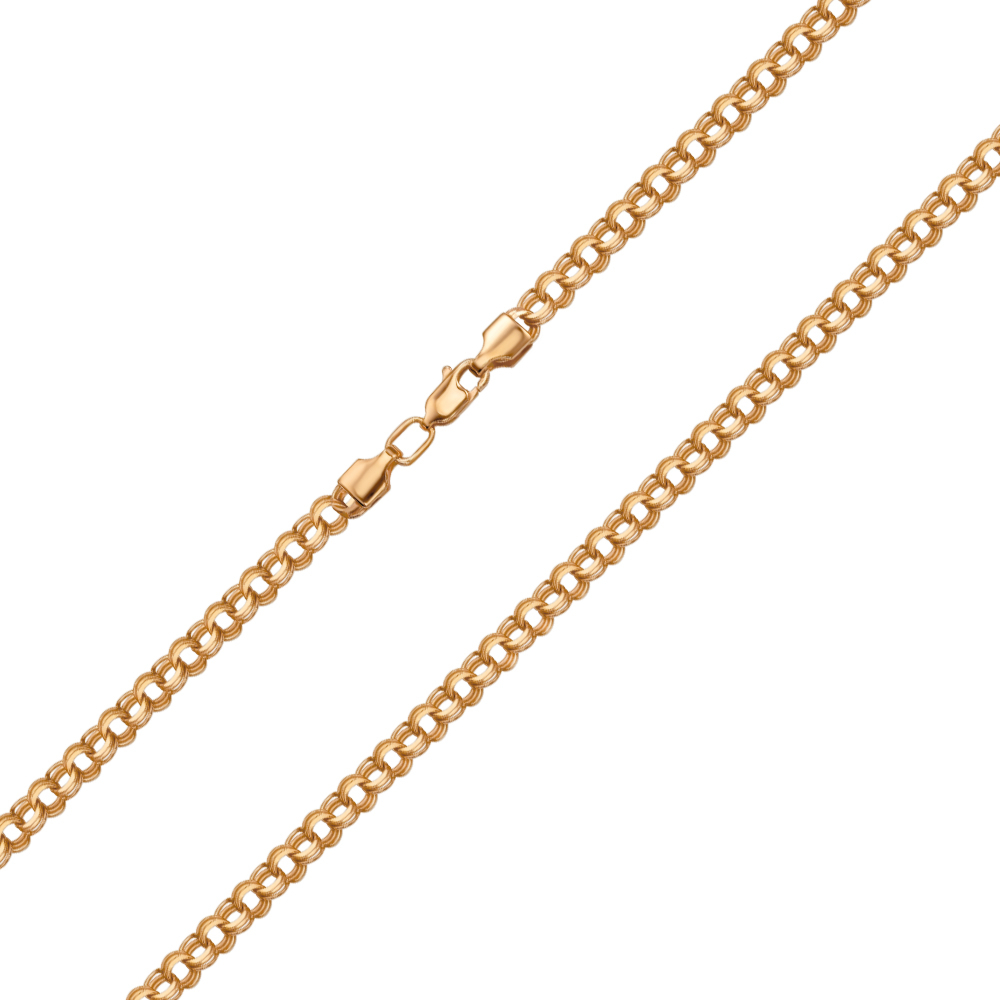 Срібний ланцюжок з позолотою 06022-10.5-5/17