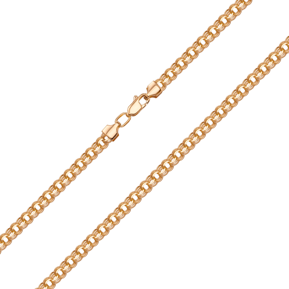 Серебряная цепочка с позолотой 06022-14-5/17