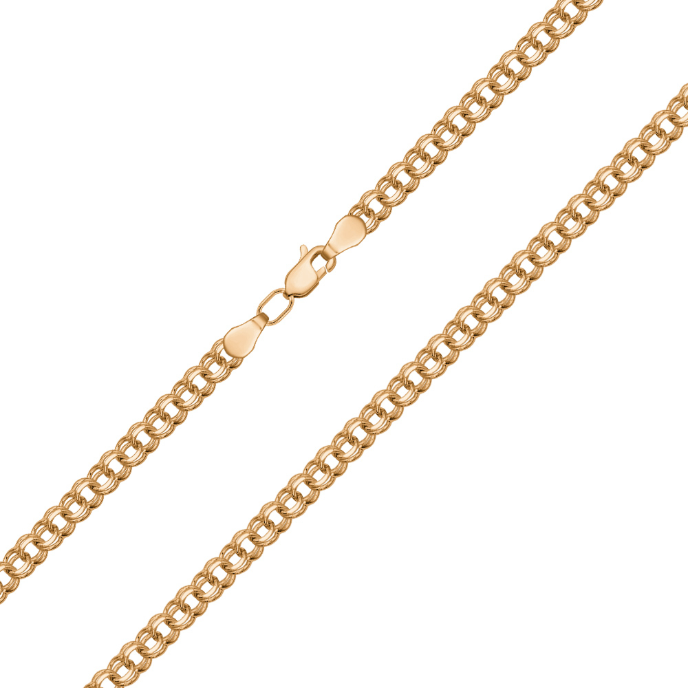 Серебряная цепочка с позолотой 06066-12.5-5/17