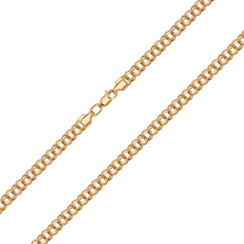 Серебряная цепочка с позолотой 06066-16-5/17