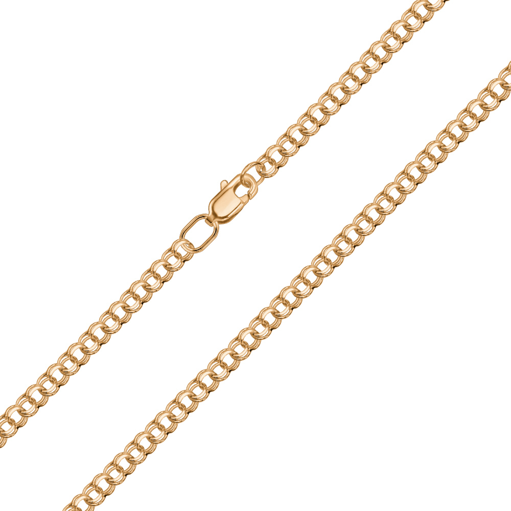 Серебряная цепочка с позолотой 06066-5-5/17