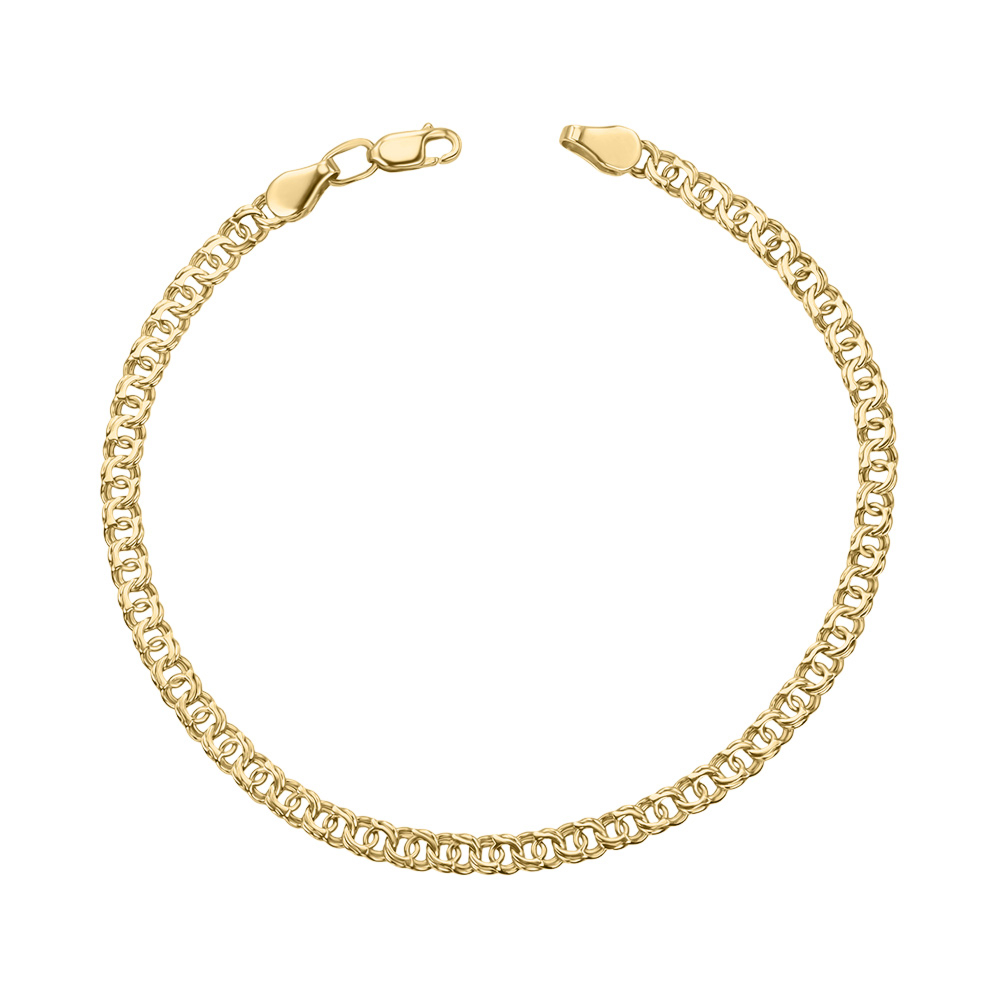 Золотий браслет без вставки 07060-9-1/03