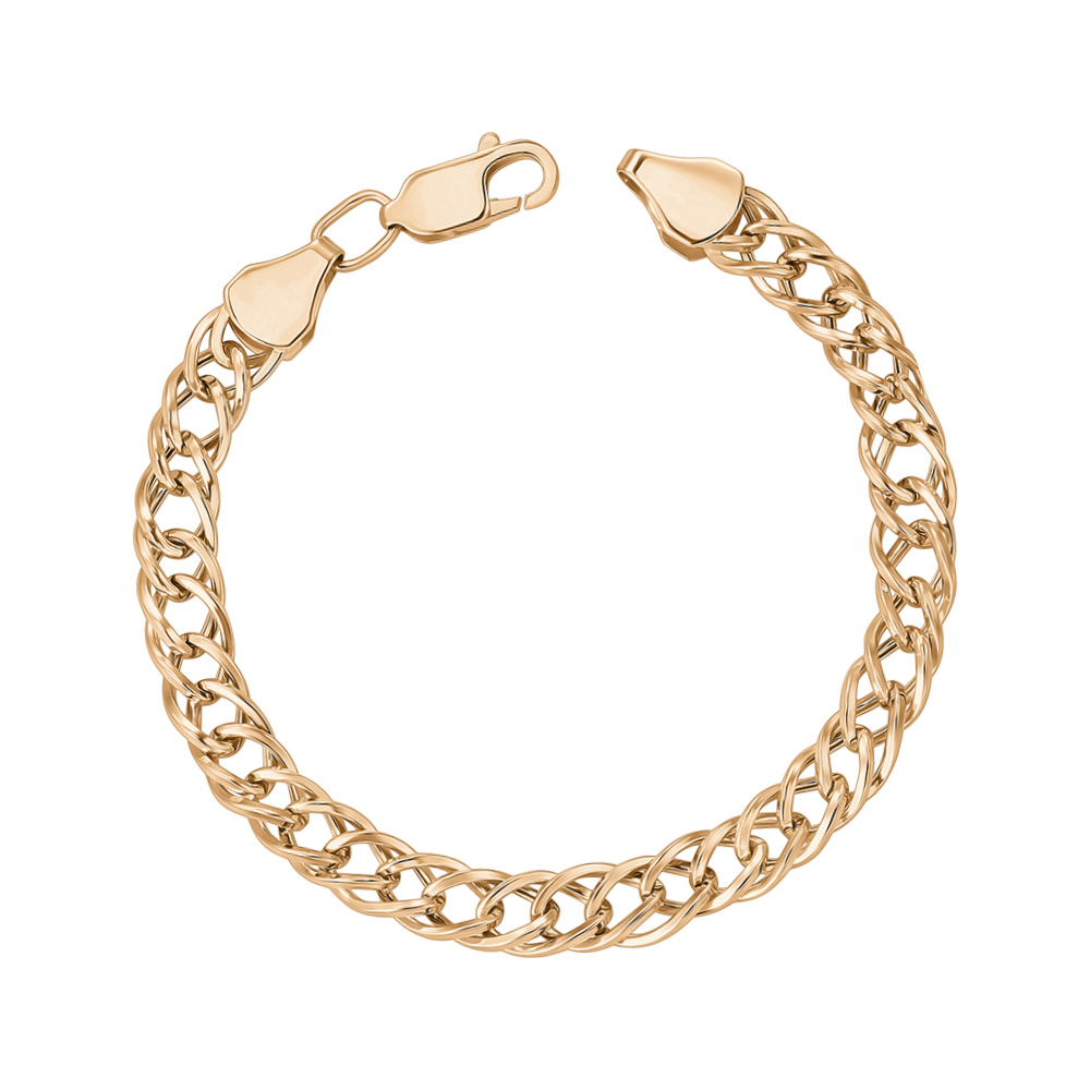 Браслет из красного золота без вставки 07525-7.5-8/01