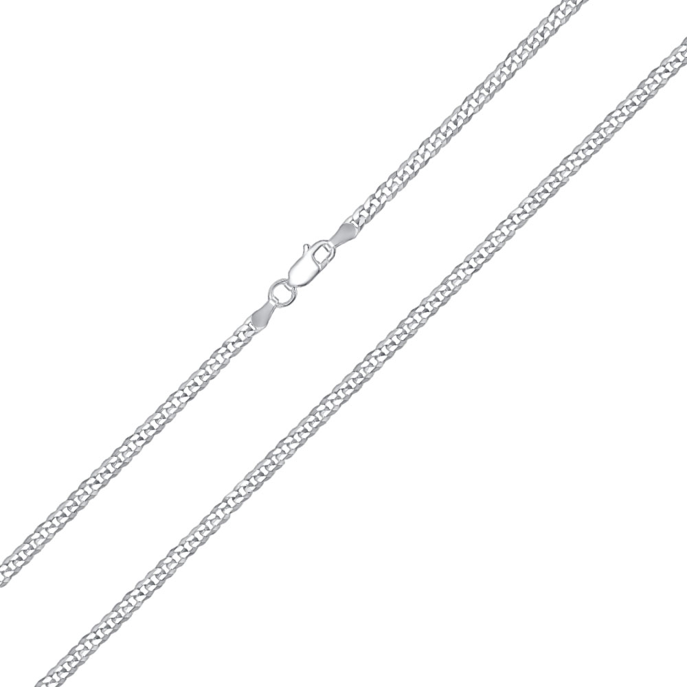 Срібний ланцюжок. Артикул 08 S.FLAT-1-L/12