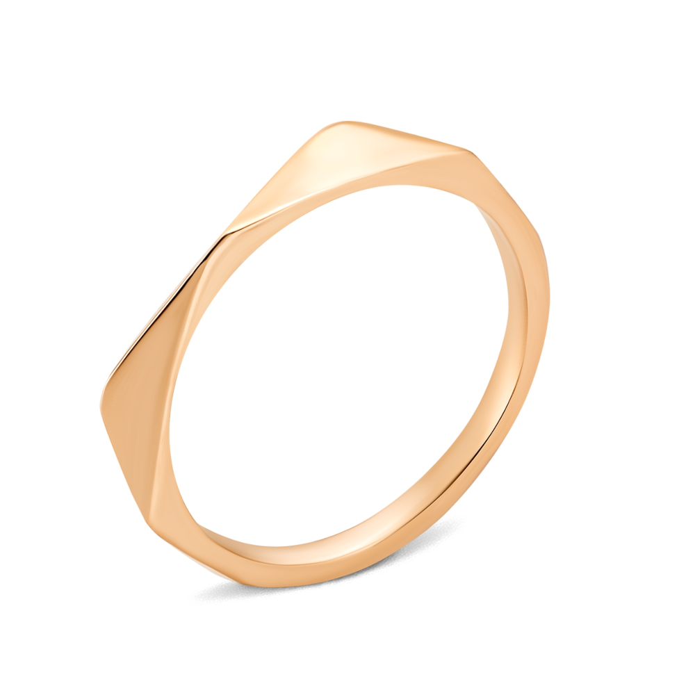 Золотое фаланговое кольцо без вставки. Артикул UG51/201/073