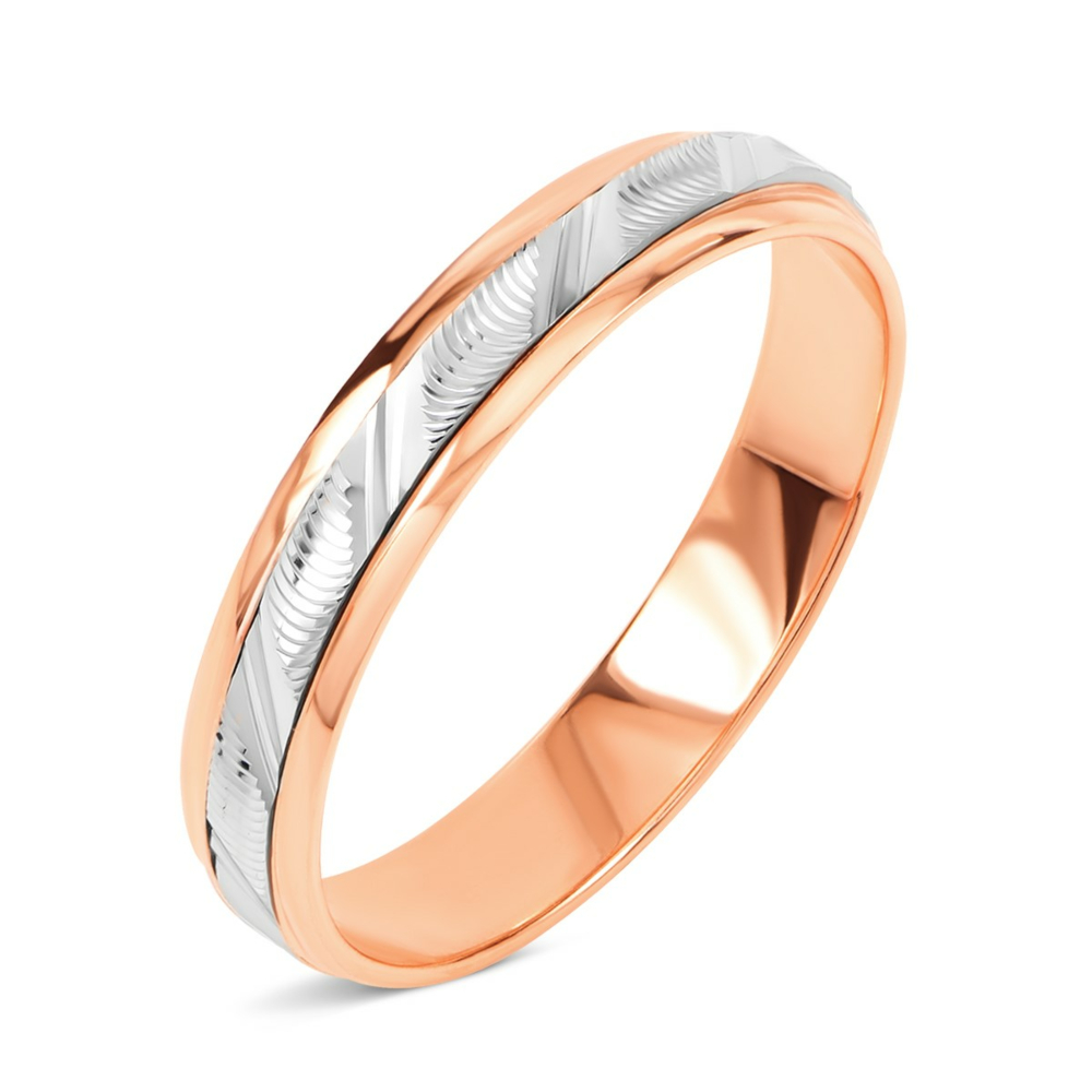 Обручка комбінована. Артикул UG510/0374/01/01/12