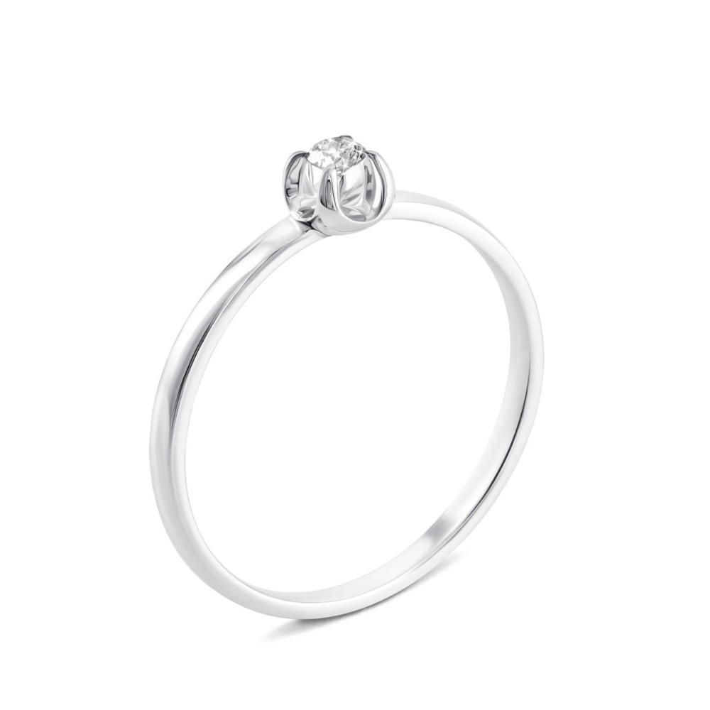 Золотое кольцо с бриллиантом. Артикул UG5101205/1