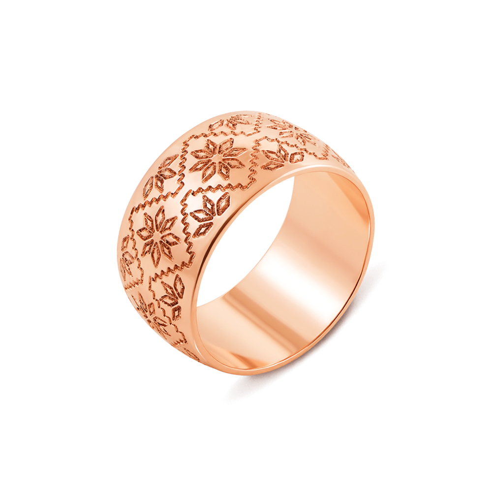 Обручальное кольцо с алмазной гранью. Артикул 10150