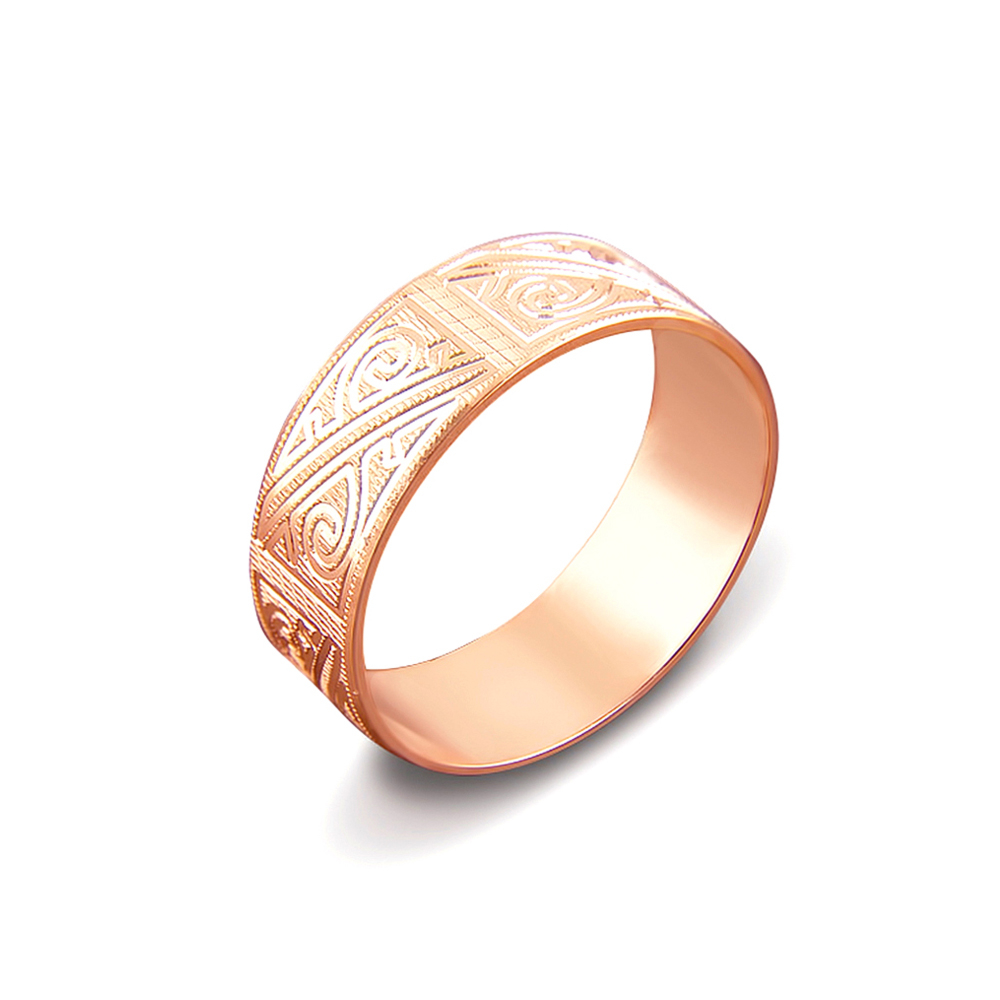 Обручальное кольцо с алмазной гранью. Артикул 1070/16