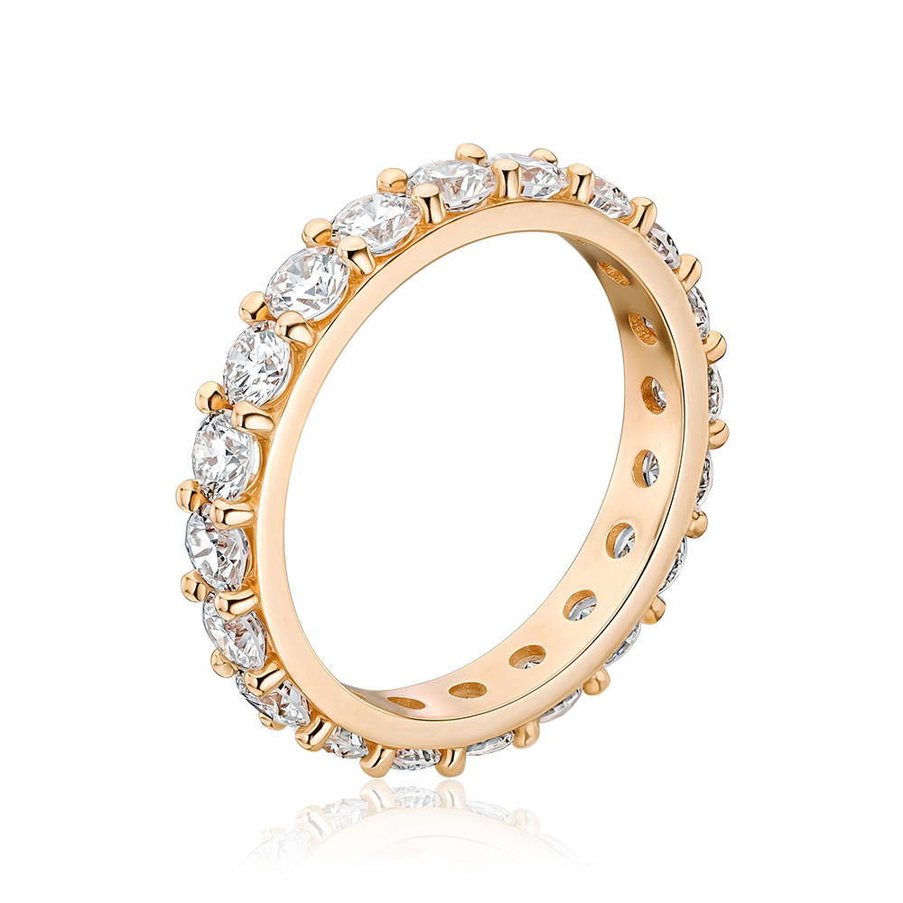 Золотое кольцо с экобриллиантами 1137YH-L/01/0/11901