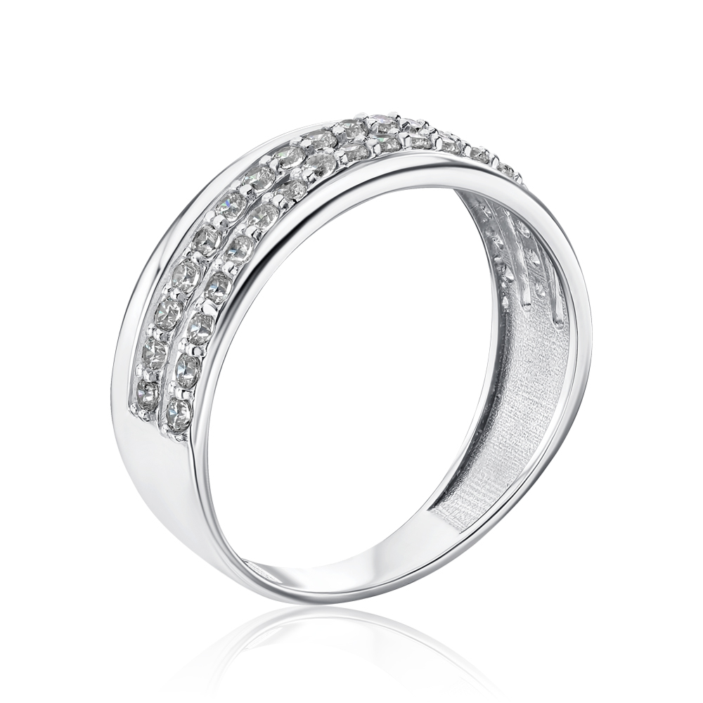 Золота каблучка з фіанітами 1191514102-R/02/1