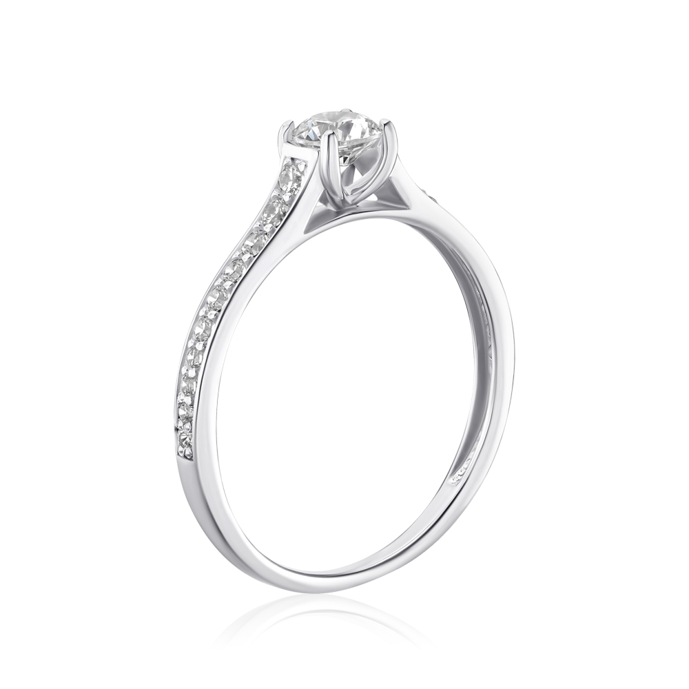 Золотое кольцо с фианитами Tesori 12181/02/1/4188