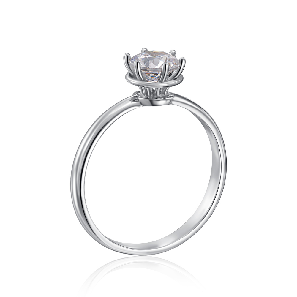 Золота каблучка з фіанітом S Zirconia. Артикул 12320/б SW
