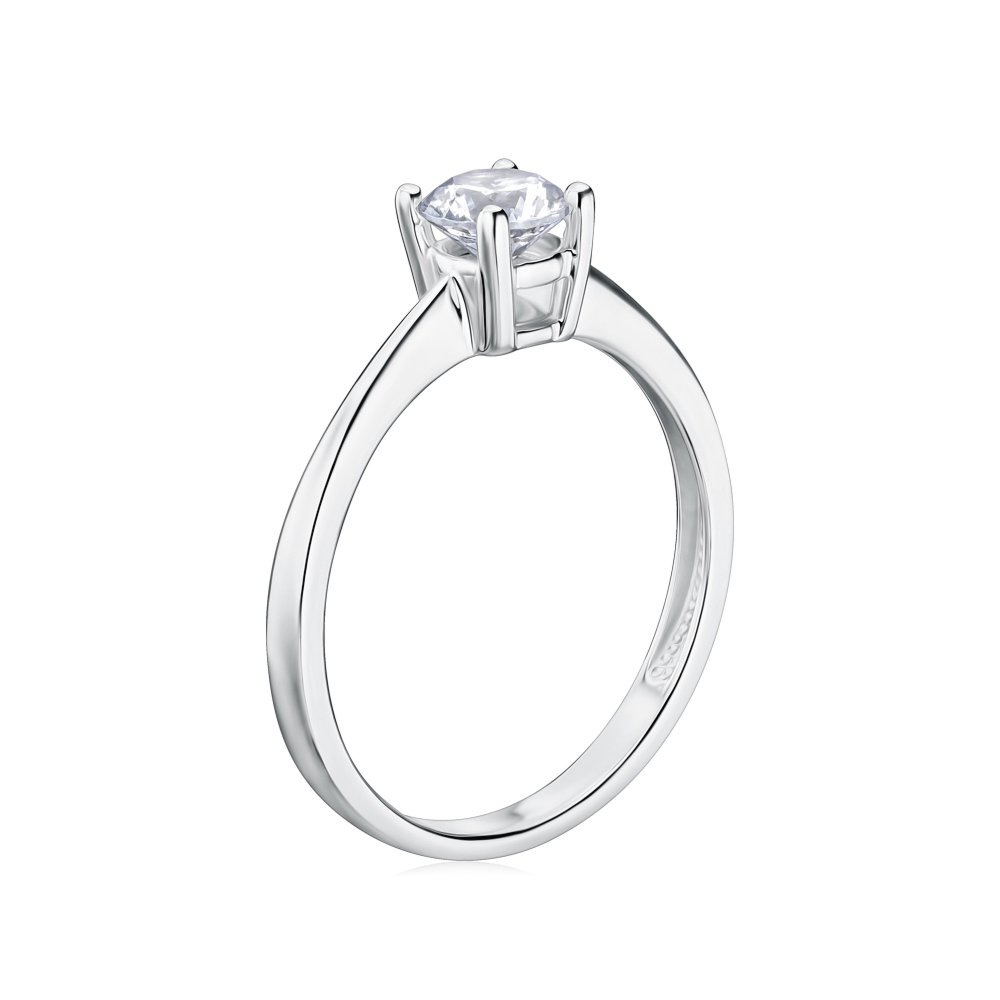 Золота каблучка з фіанітом Tesori 13045/02/1/4024