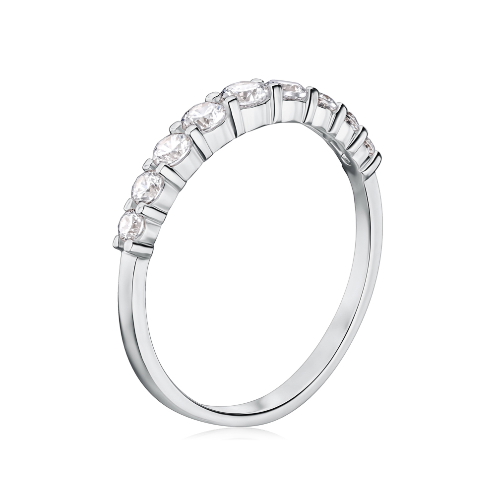 Золотое кольцо с фианитами Tesori 13131/02/1/4203