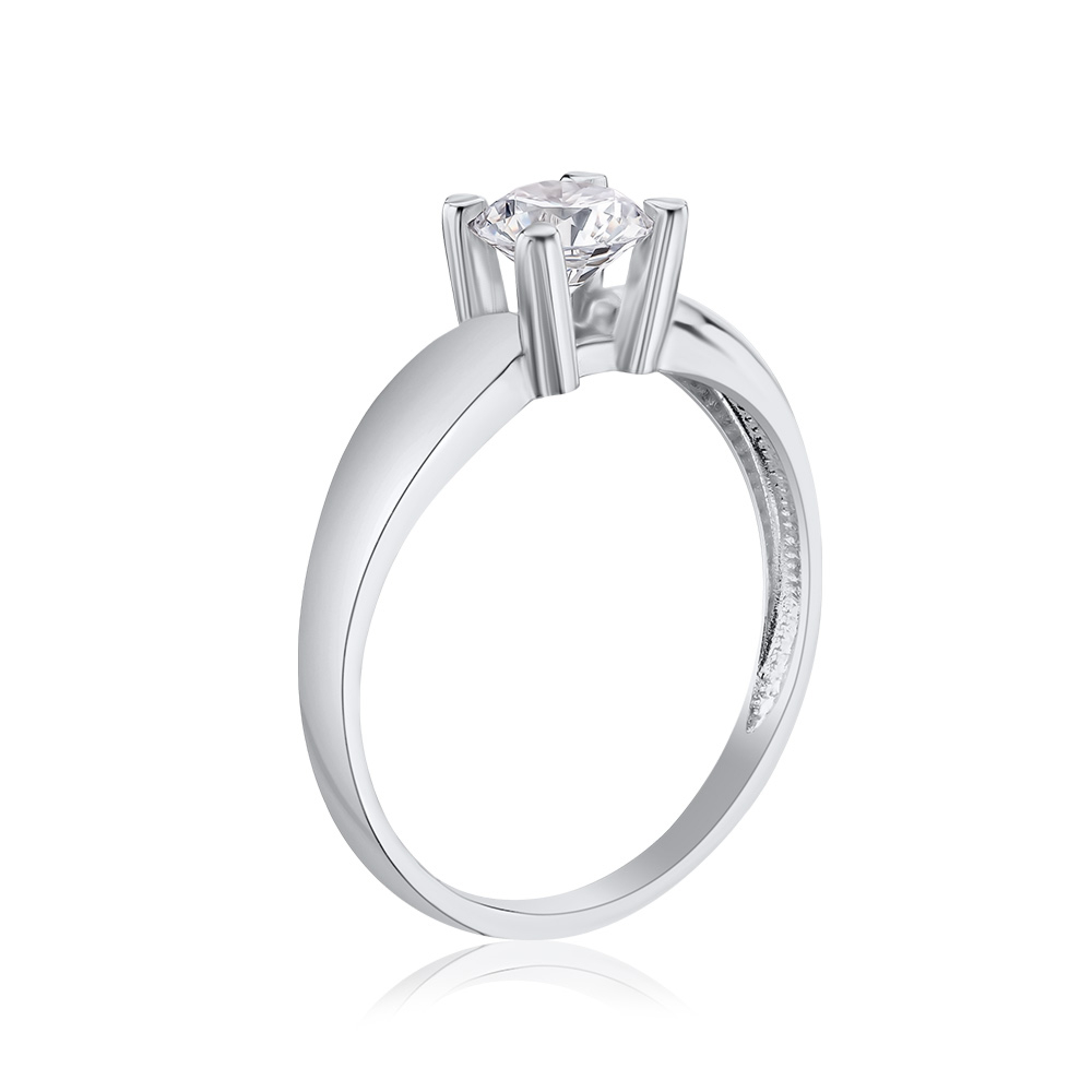 Золота каблучка з фіанітом Tesori 13416/02/1/4024