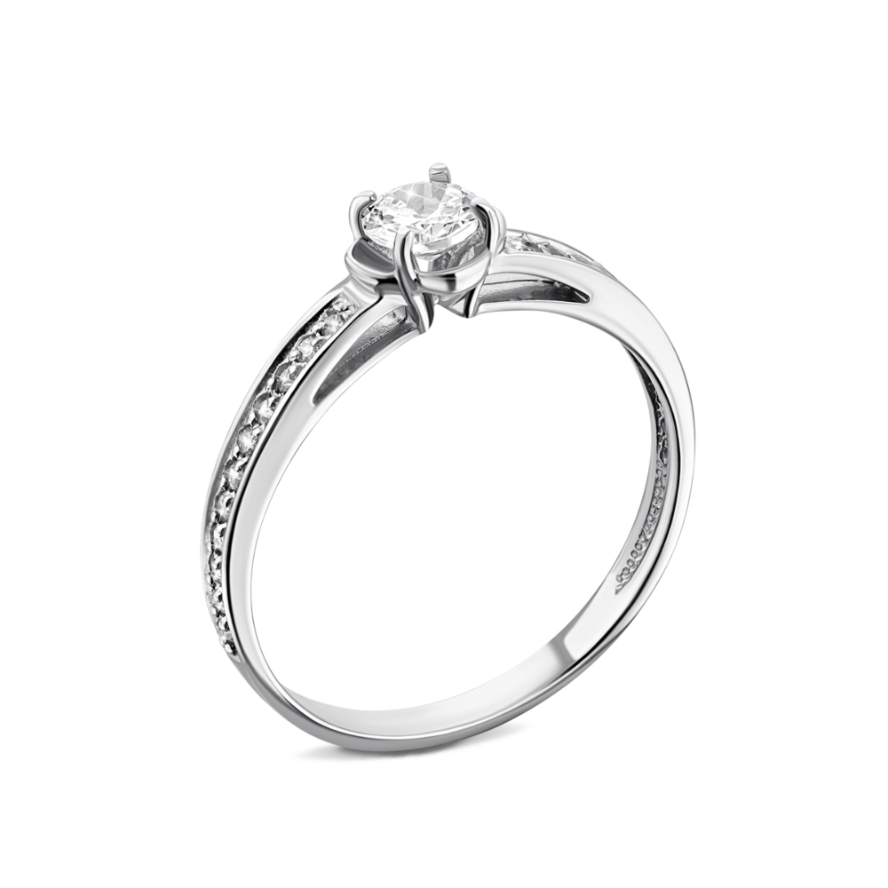 Серебряное кольцо с фианитами. Артикул UG514553-Р