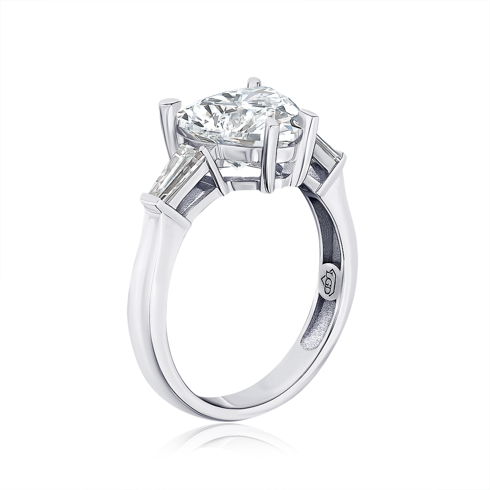 Золотое кольцо с экобриллиантами 16272-L/02/1/12060