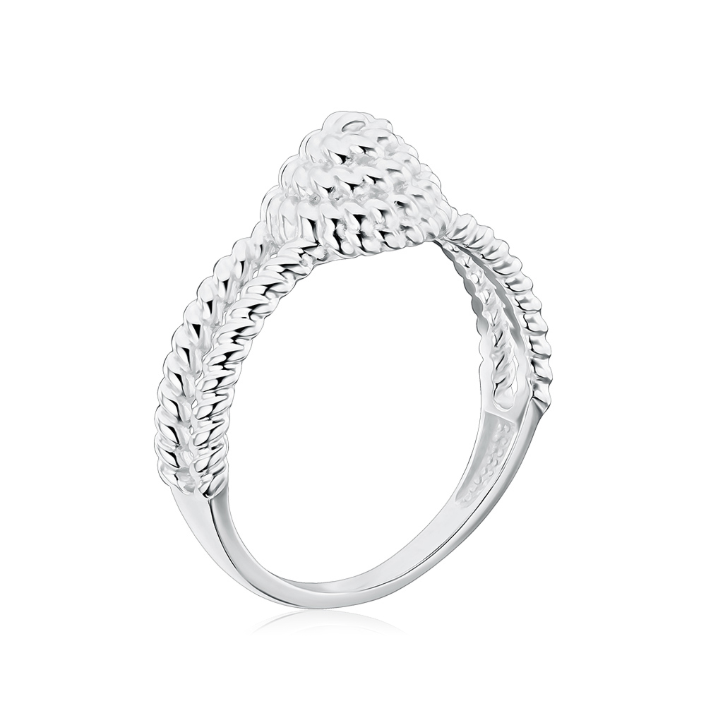 Кольцо из белого золота без вставки 17202/02/1