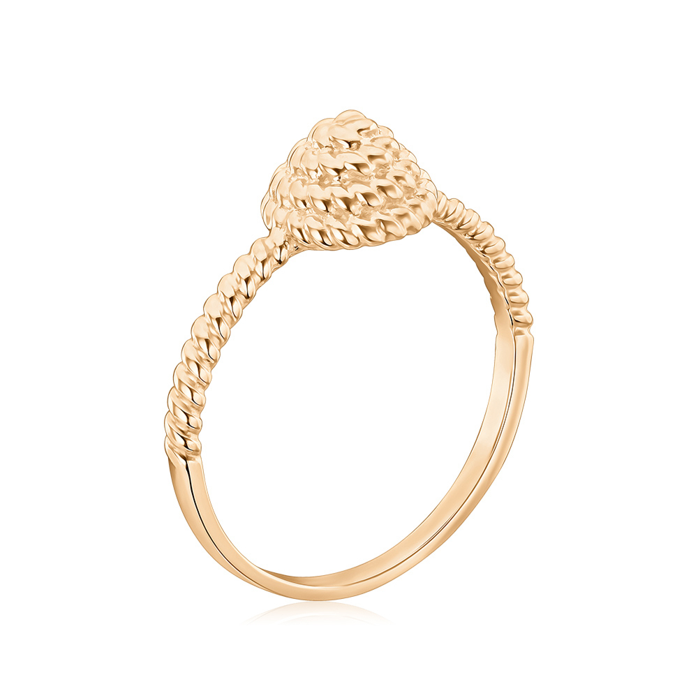 Кольцо из красного золота без вставки 17204/01/0