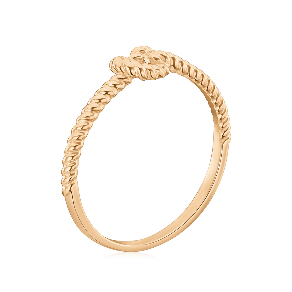 Кольцо из красного золота без вставки 17205/01/0