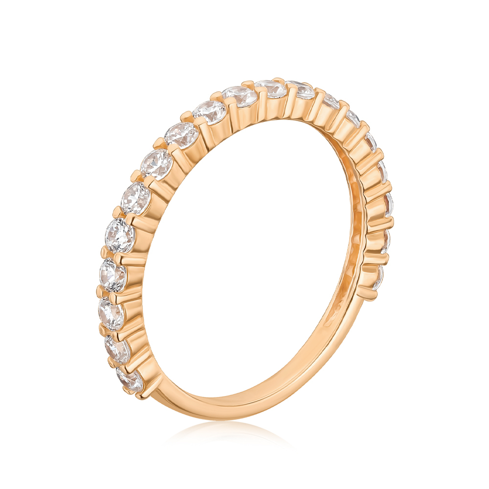 Золота каблучка з фіанітами Tesori 17279-1/01/0/4175