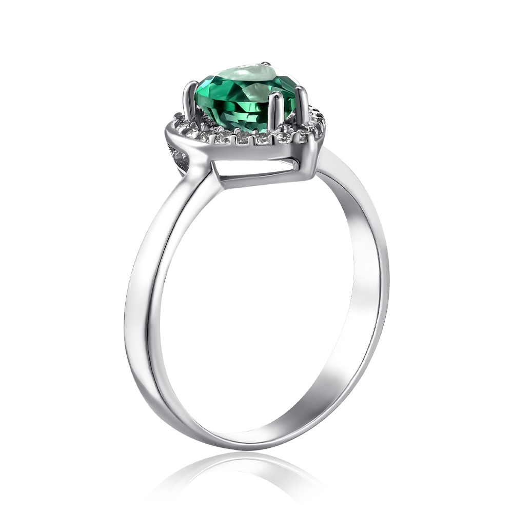 Серебряное кольцо с кварцем. Артикул 1828/1р-QGR