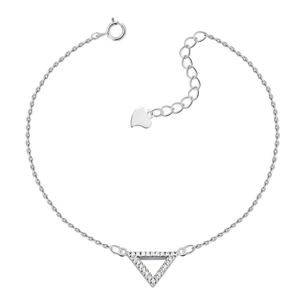 Серебряный браслет с фианитами. Артикул UG51BR65403